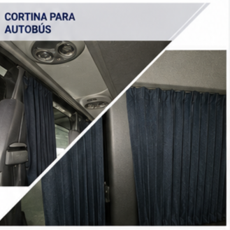 Cortinas para autobús. www.anmetextil.com